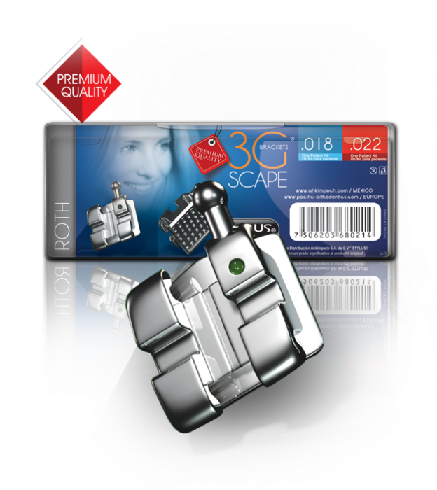 BRACKETS ROTH .018 SCAPE 3G STYLUS