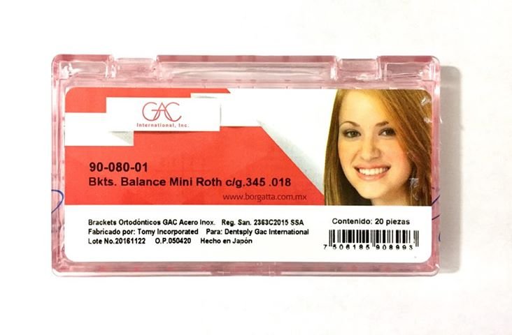 BRACKETS ACTION BLACK MINI ROTH .018 C/G345 antes balance