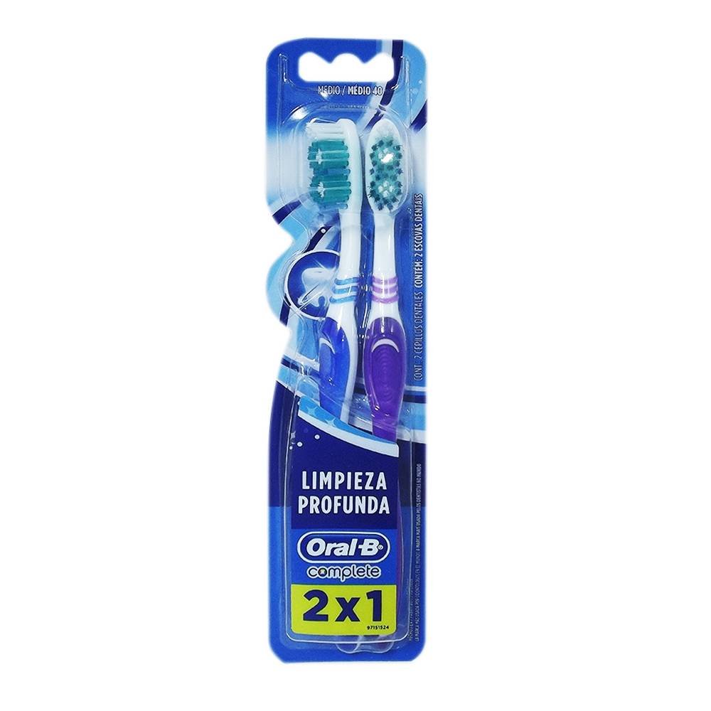 CEPILLO ORAL B 40 INDICATOR MEDIO 2X1