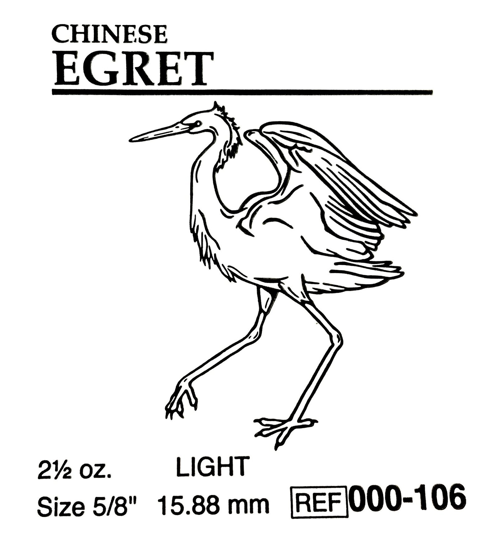 LIGAS INTRAORALES 2 1/2oz 5/8 egret