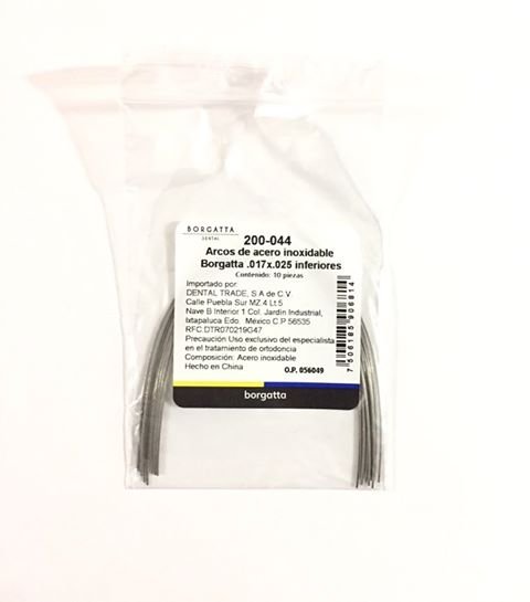 ARCO ACERO .017X.025 INF C/10 BOR