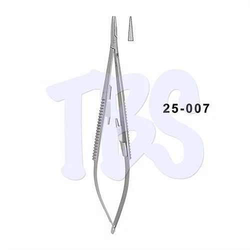 PORTA AGUJAS CASTROVIEJO 14 CM RECTA