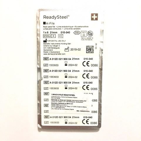 LIMAS K-FILE READY STEEL #15-40 21MM