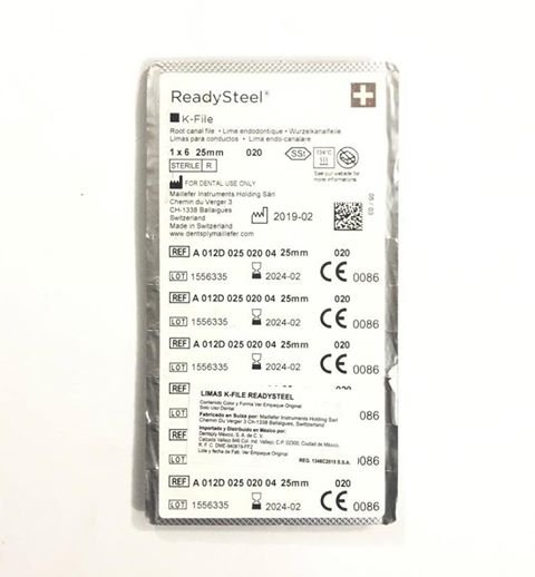 LIMAS K-FILE READY STEEL #20 25MM