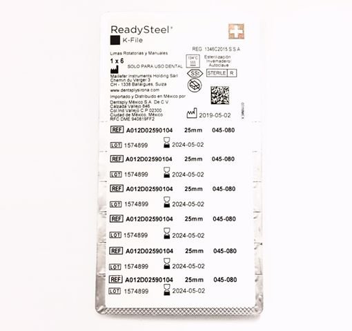 LIMAS K-FILE READY STEEL #45-80 25MM