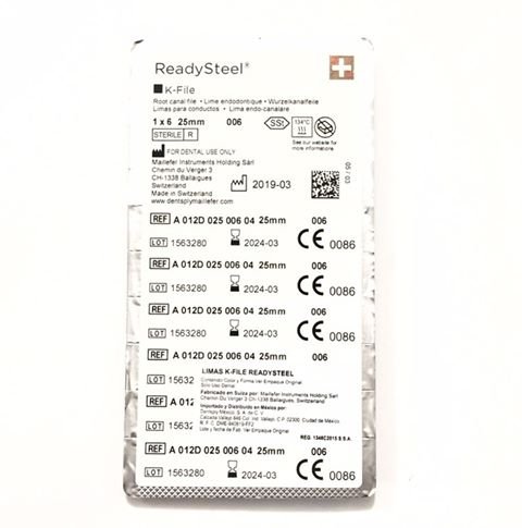 LIMAS K-FILE READY STEEL #6 25MM