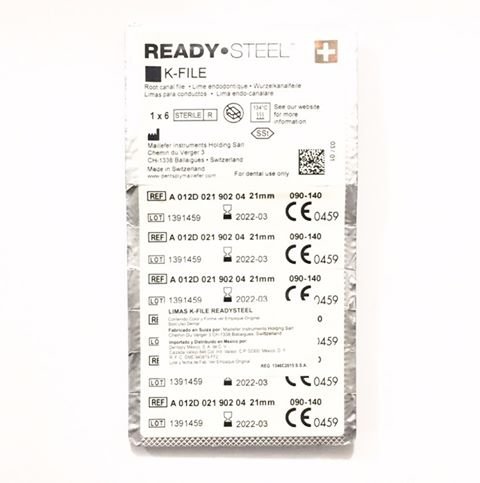 LIMAS K-FILE READY STEEL 90-140 21MM