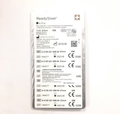 LIMAS K-FILE READY STEEL #8 21MM
