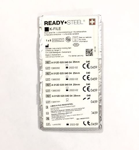 LIMAS K-FILE READY STEEL #40 25MM