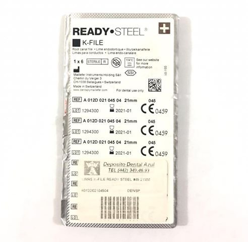 LIMAS K-FILE READY STEEL #45 21MM