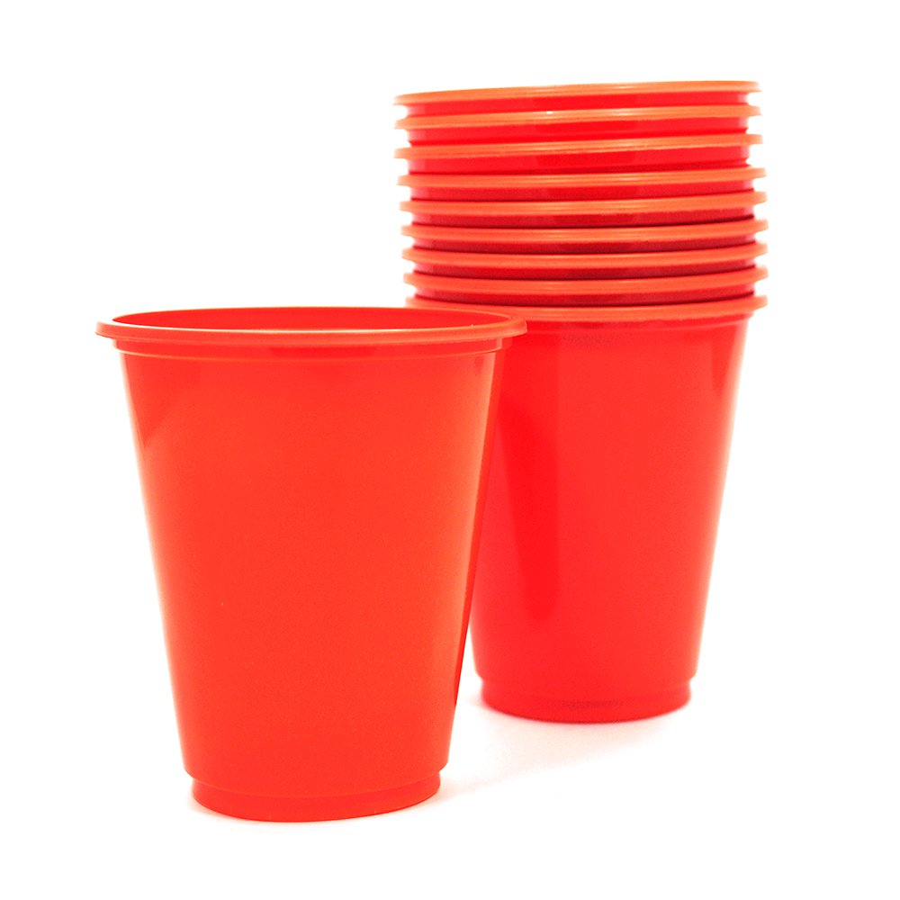 VASOS DE PLASTICO ROJO