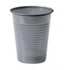 VASOS DE PLASTICO PLATA