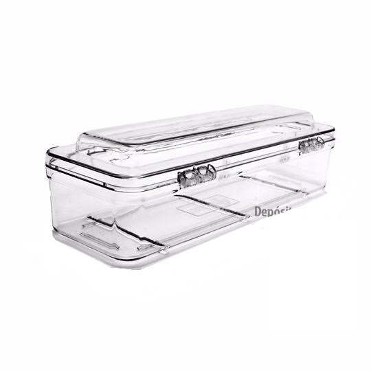 CAJA P/INSTRUMENTAL TRANSPARENTE STEEL