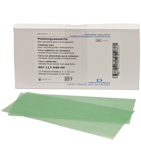 CERA P/COLADO PLANCHA VERDE 0.5MM PZ