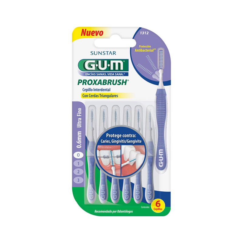 REPUESTO INTERDENTAL 0.6mm C/6 1312 GUM