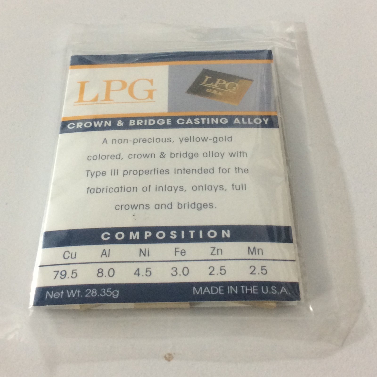 LIGA DORADA LPG OZ (12 lingotes)