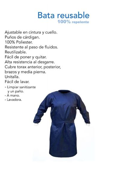 BATA QUIRURGICA LAVABLE ANGELUS COLORES