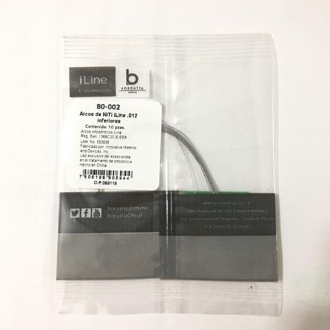 ARCO NITI .012 INF BOLSA C/10 ILINE