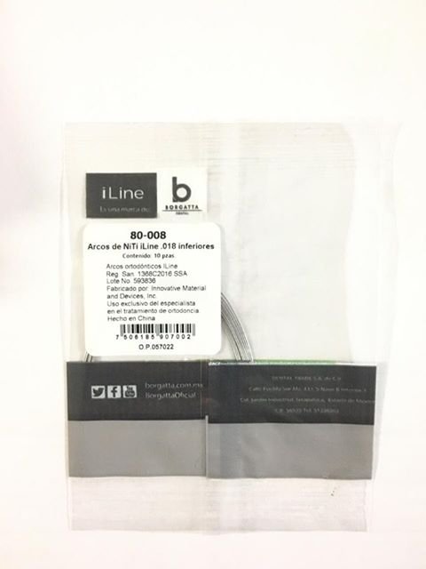 ARCO NITI .018 INF BOLSA C/10 ILINE