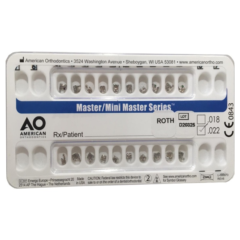 BRACKETS MINI ROTH .022  AO