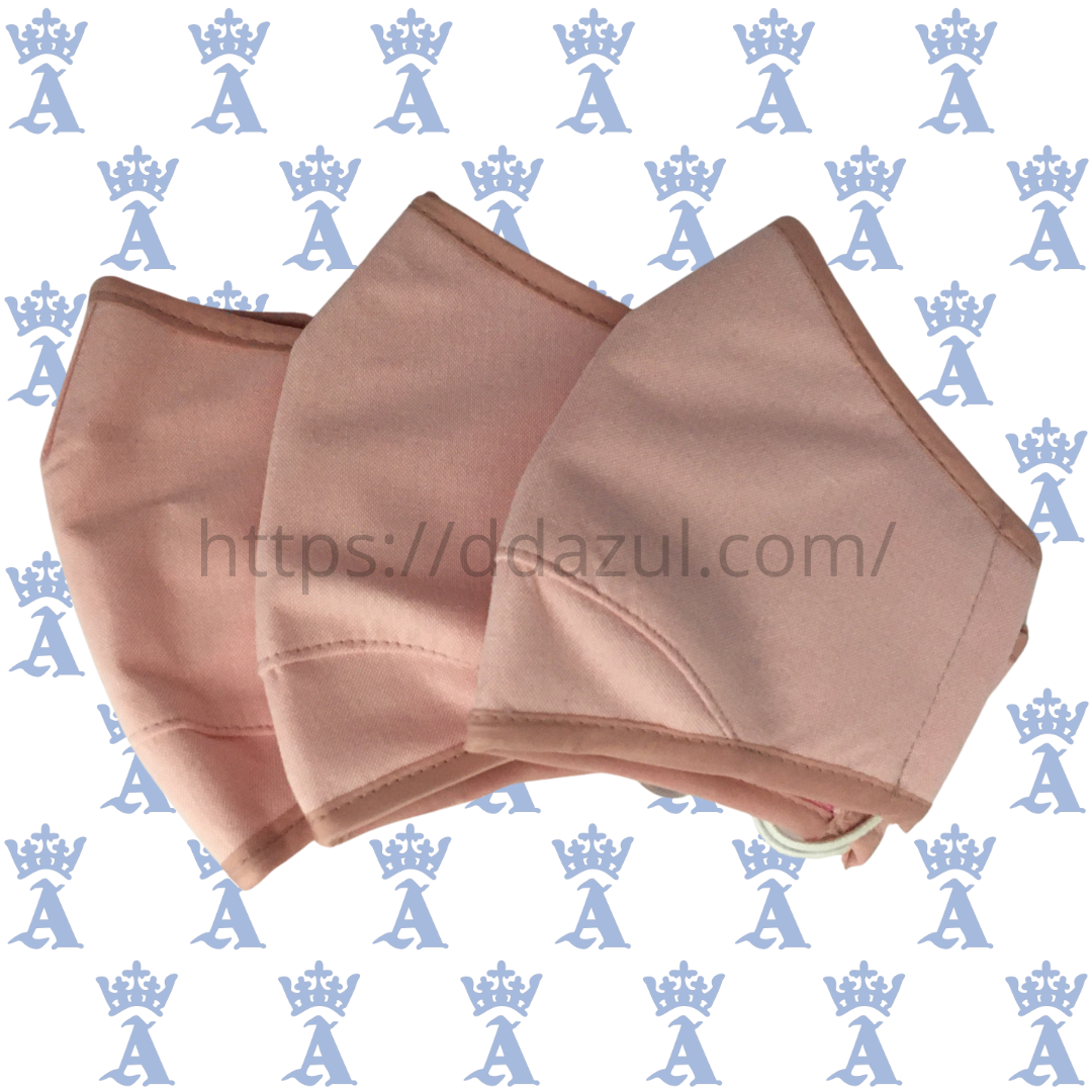 CUBREBOCAS P/ADULTO ROSA C/3 LAVABLE