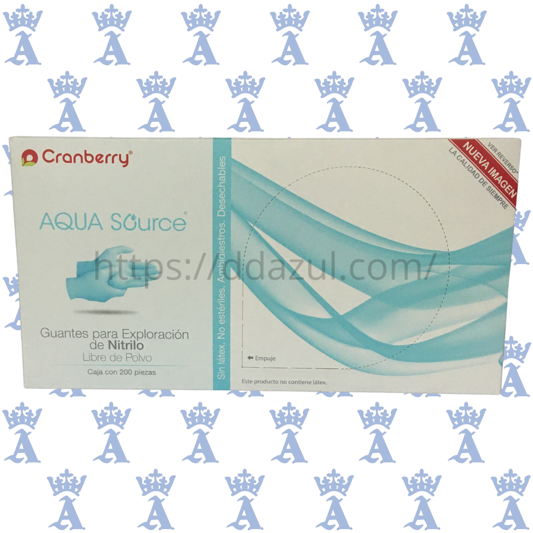 GUANTE NITRILO XCH AQUA CRANBERRY C/200