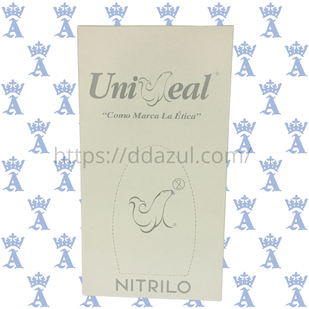 GUANTE UNISEAL NITRILO BLANCO M