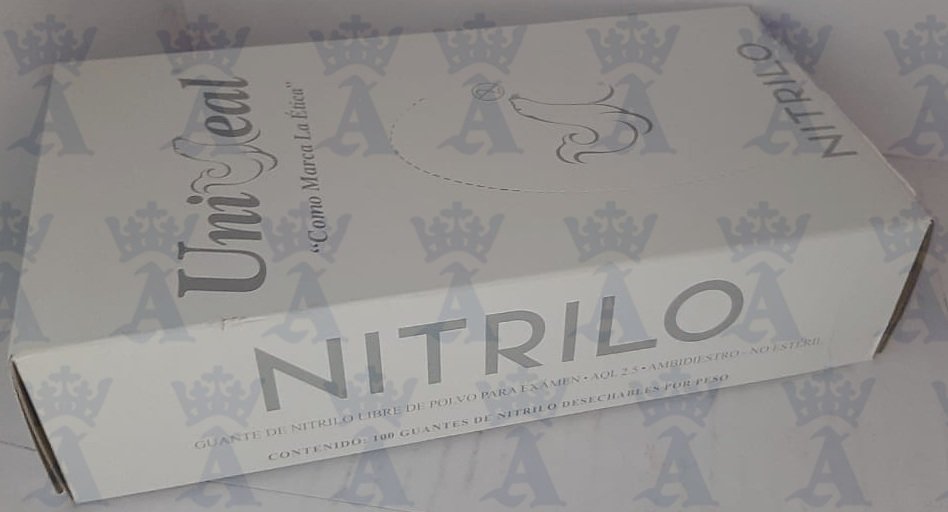GUANTE UNISEAL NITRILO AZUL COBALTO G