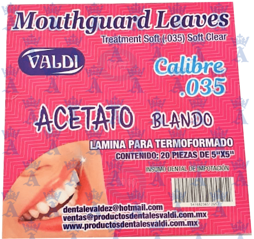 ACETATO BLANDO .035 C/20 VALDI