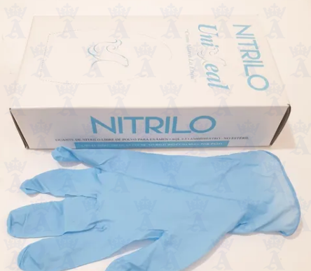 GUANTE UNISEAL NITRILO AZUL CH