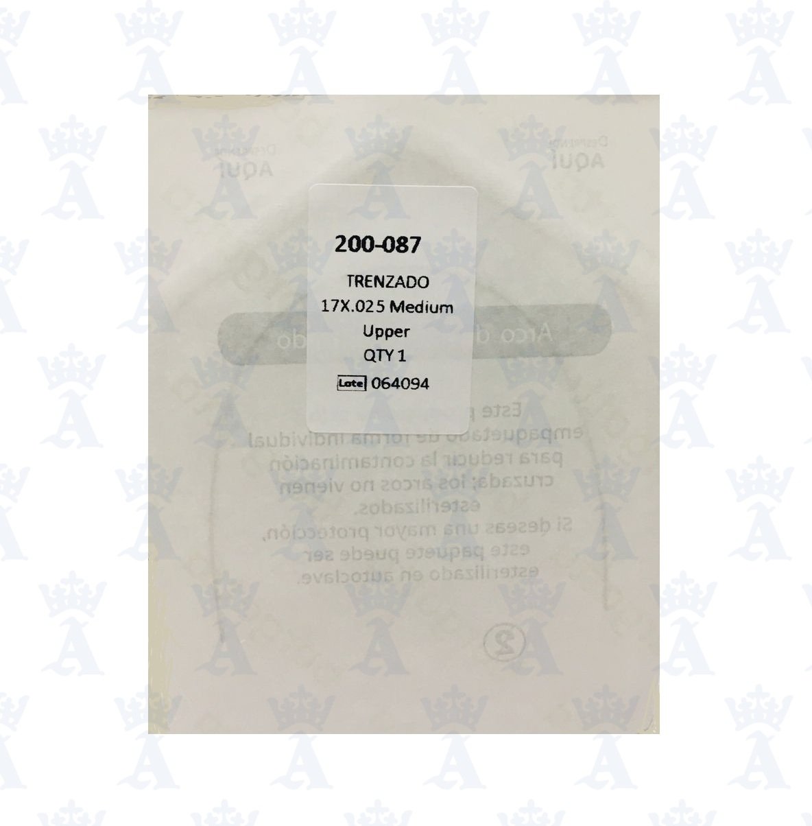 ARCO ACERO TRENZADO .017X.025 SUP PZ