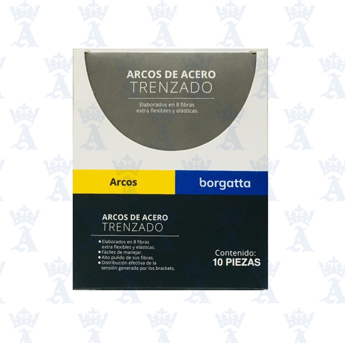 ARCO ACERO TRENZADO .016X.022 INF C/10
