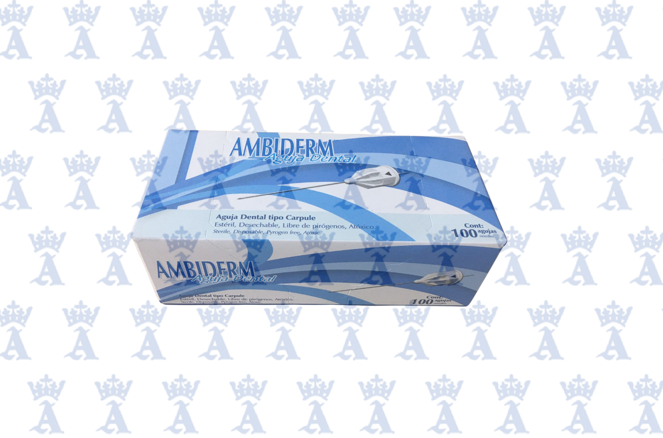 AGUJA 30 CORTA CAJA 30X21MM AMBIDERM