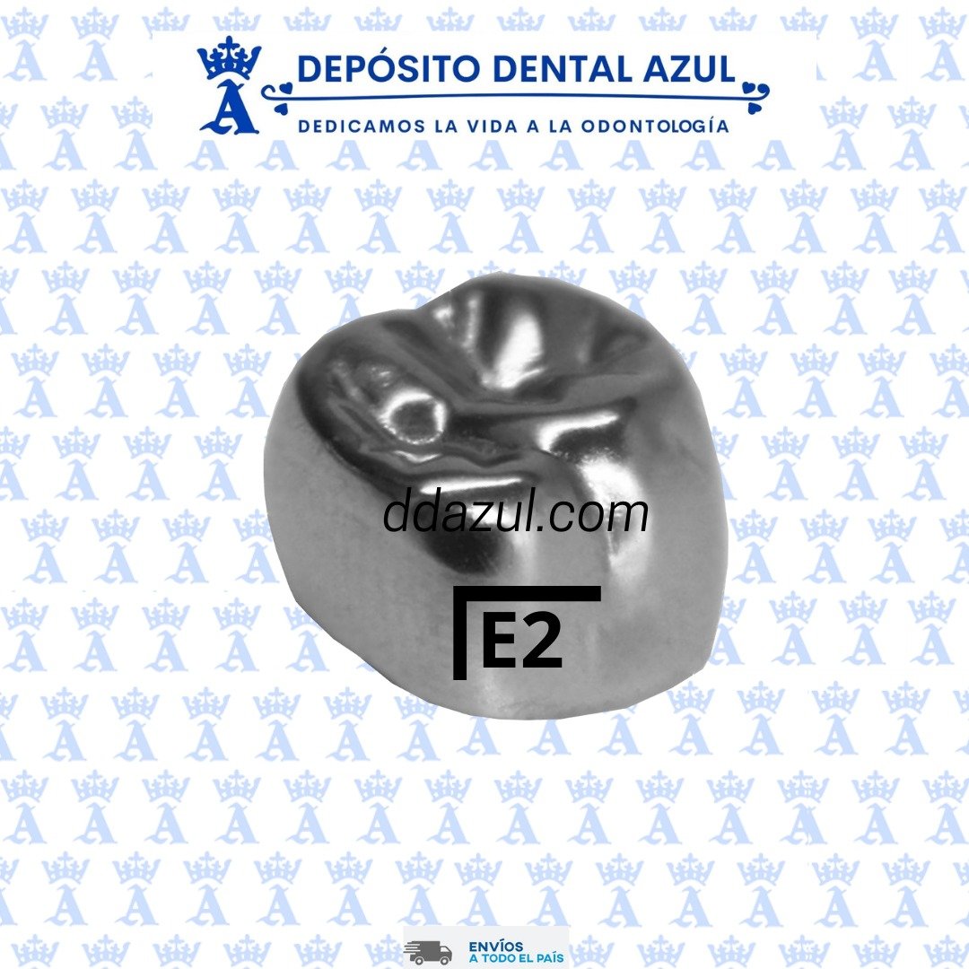 CORONA DE ACERO ELL2 INF IZQ 2do. MOLAR