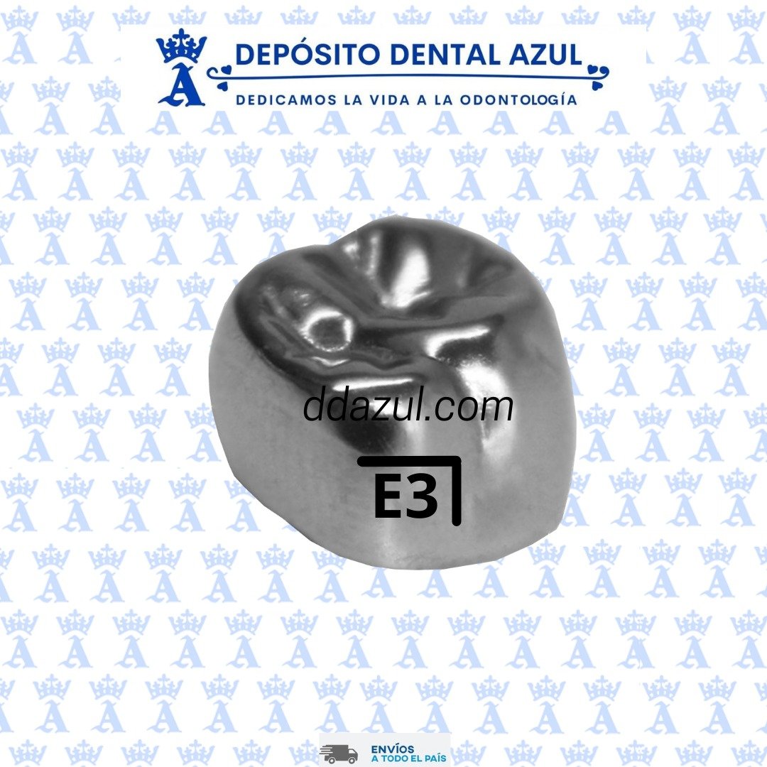 CORONA DE ACERO ELR3 INF DER 2do. MOLAR