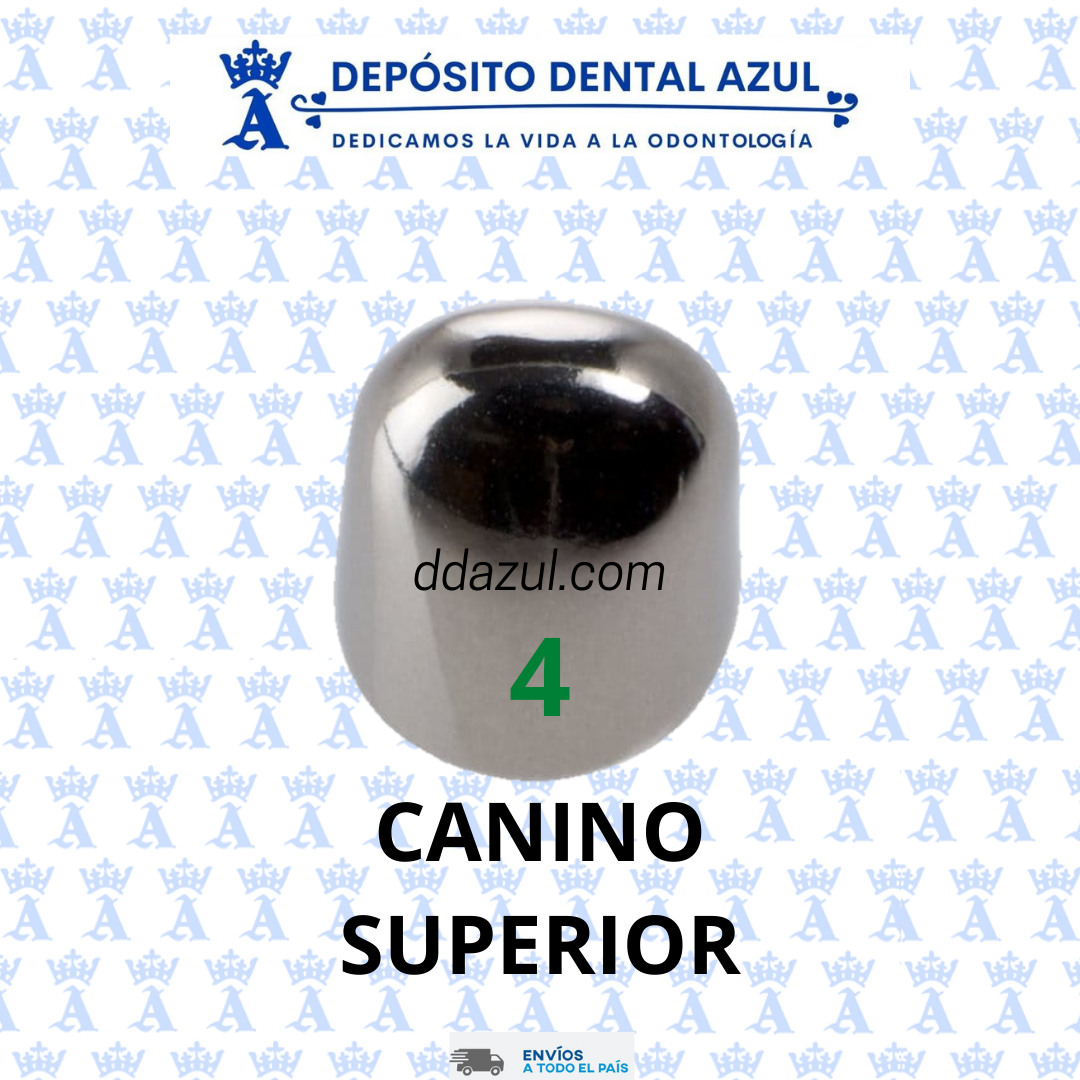 CORONA DE ACERO U4 CANINO SUP