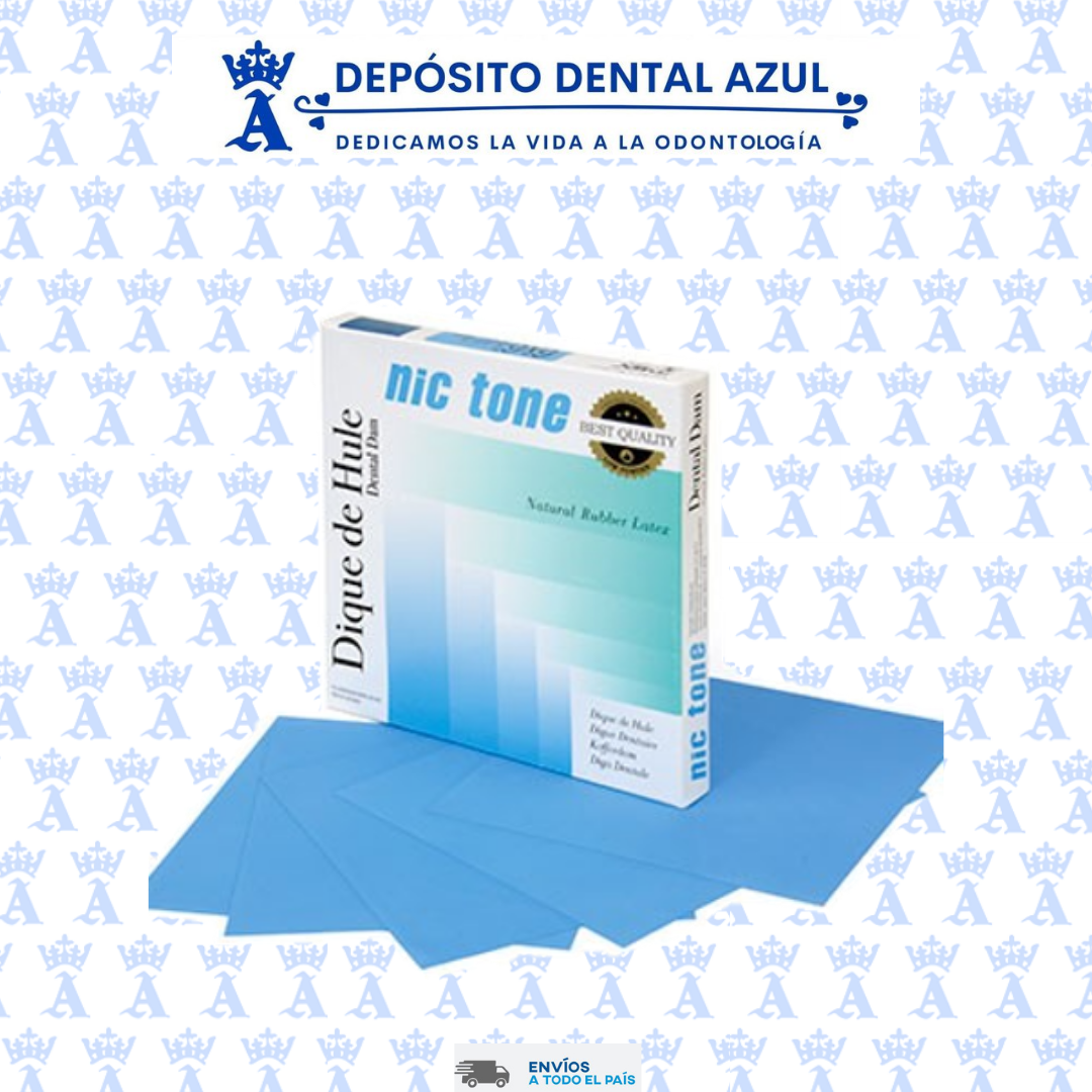 DIQUE DE HULE 6X6 MEDIO C/36 AZUL