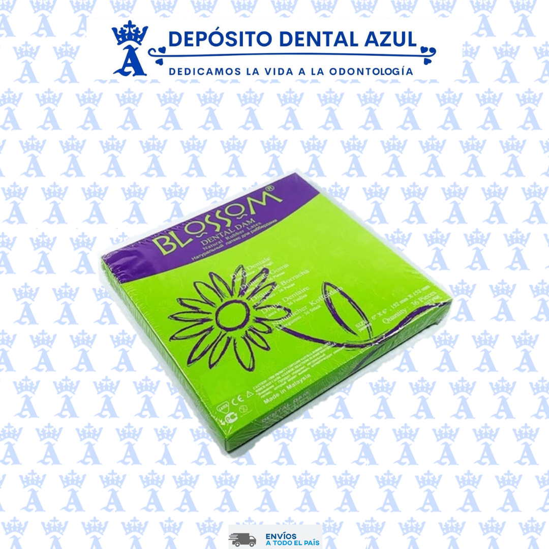 DIQUE DE HULE 5X5 AZUL BLOSSOM