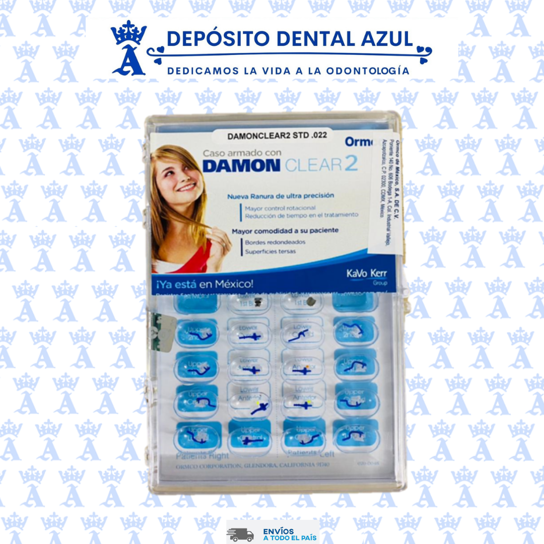 BRACKETS DAMON CLEAR 2 .022 STD SIN TUBO