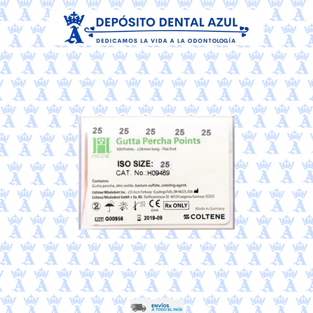 GUTTA PERCHA 25 HYGENIC PUNTAS