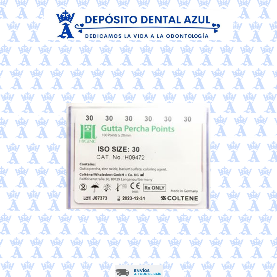 GUTTA PERCHA 30 HYGENIC PUNTAS