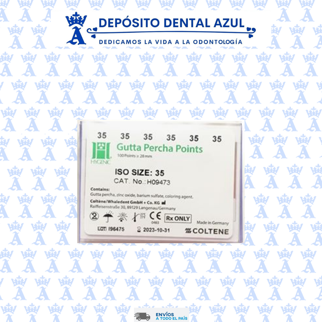 GUTTA PERCHA 35 HYGENIC PUNTAS
