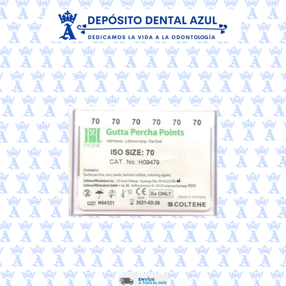 GUTTA PERCHA 70 HYGENIC PUNTAS