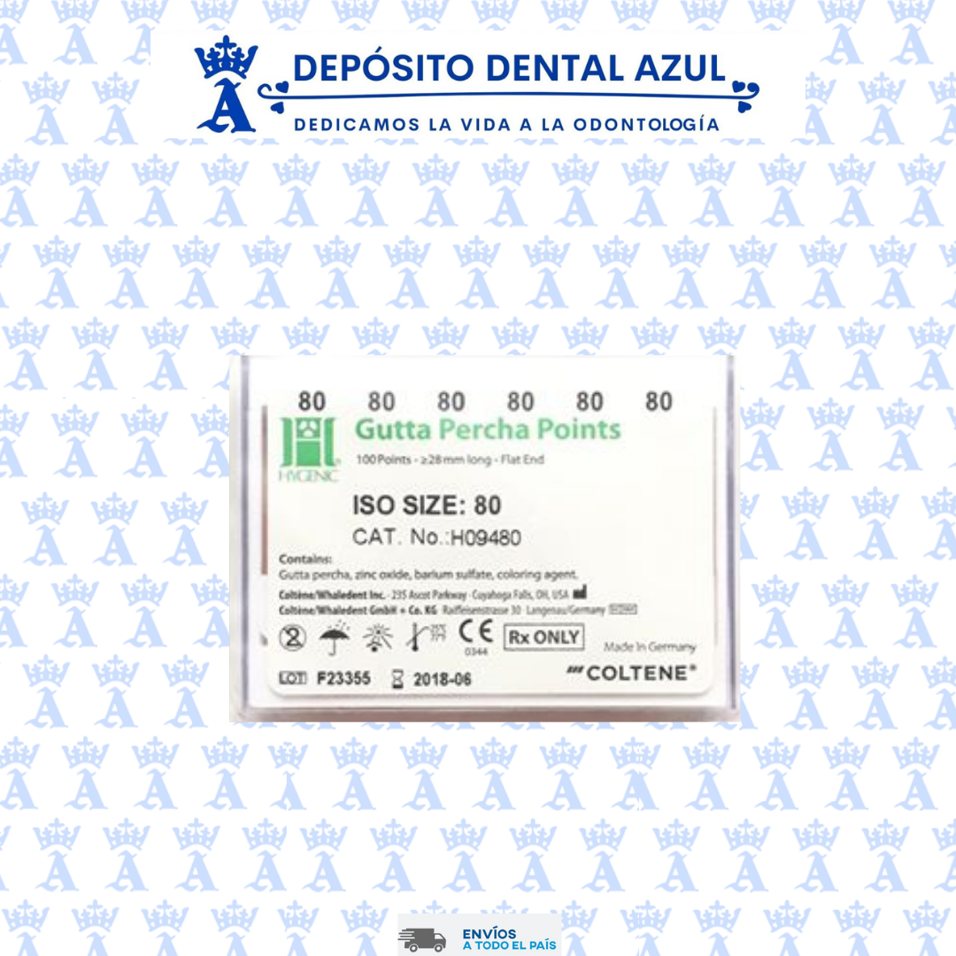 GUTTA PERCHA 80 HYGENIC PUNTAS