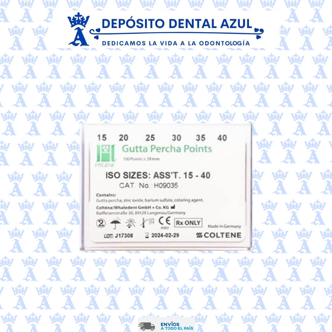 GUTTA PERCHA 15-40 HYGENIC PUNTAS