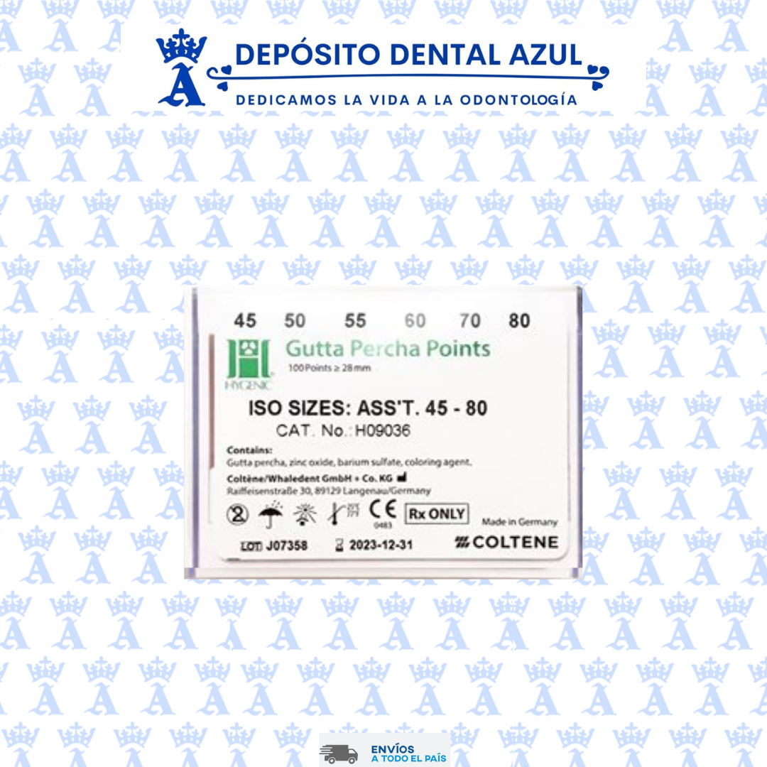 GUTTA PERCHA 45-80 HYGENIC PUNTAS