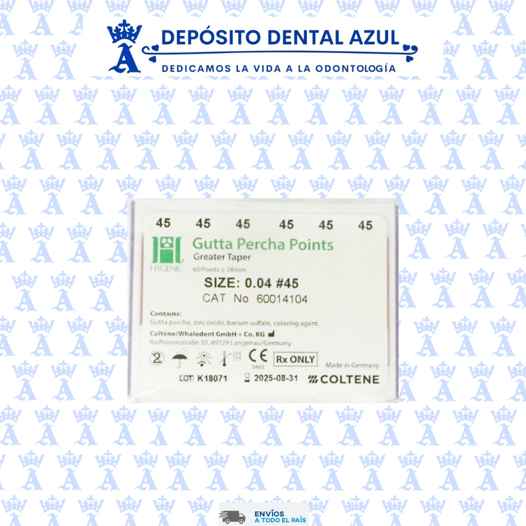 GUTTA PERCHA HYGENIC GT 04 #45 C/60