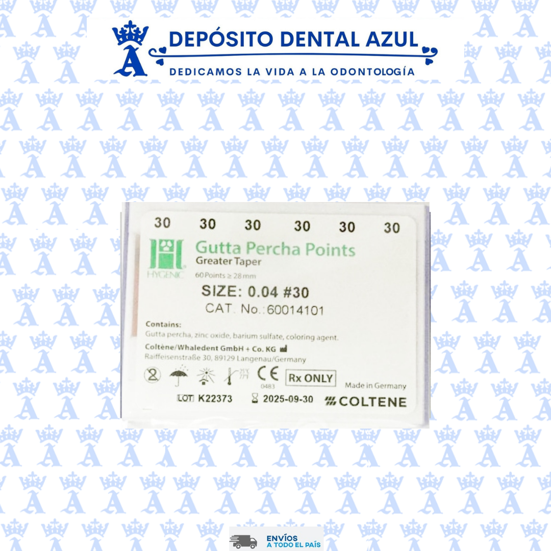 GUTTA PERCHA HYGENIC GT 04 #30 C/60