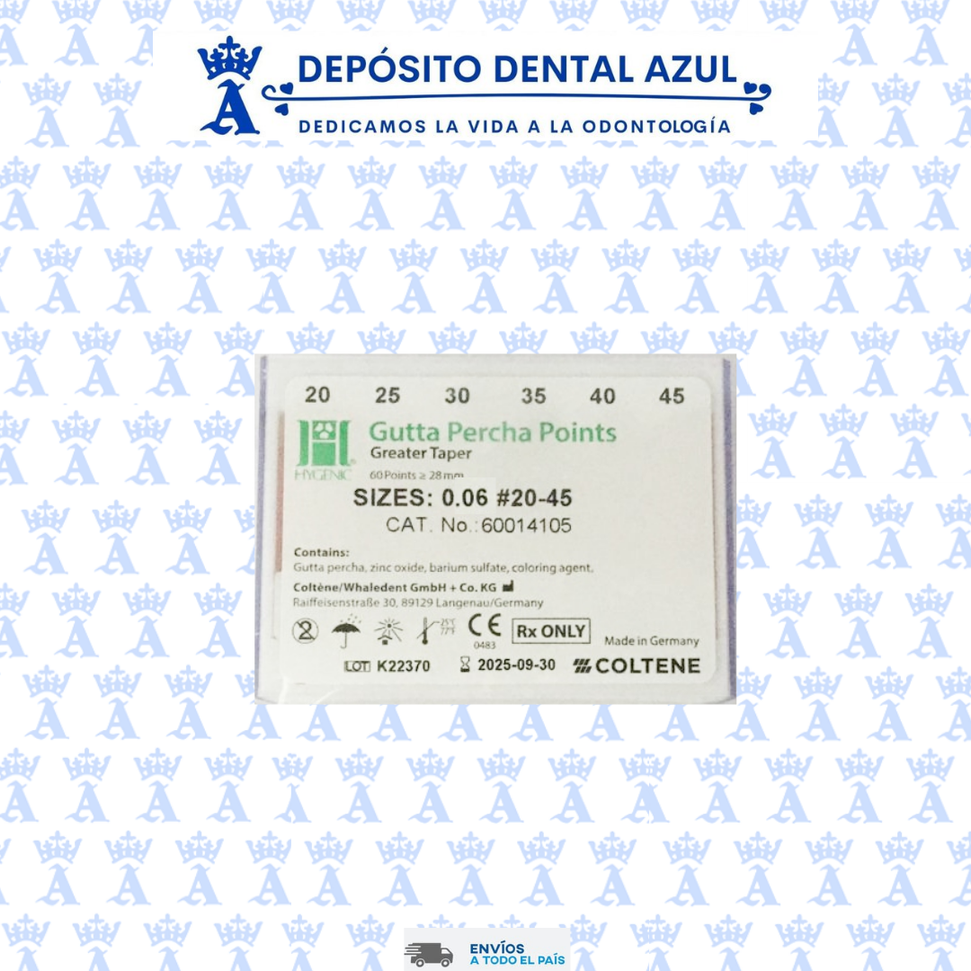 GUTTA PERCHA HYGENIC GT 06 #20-45 C/60