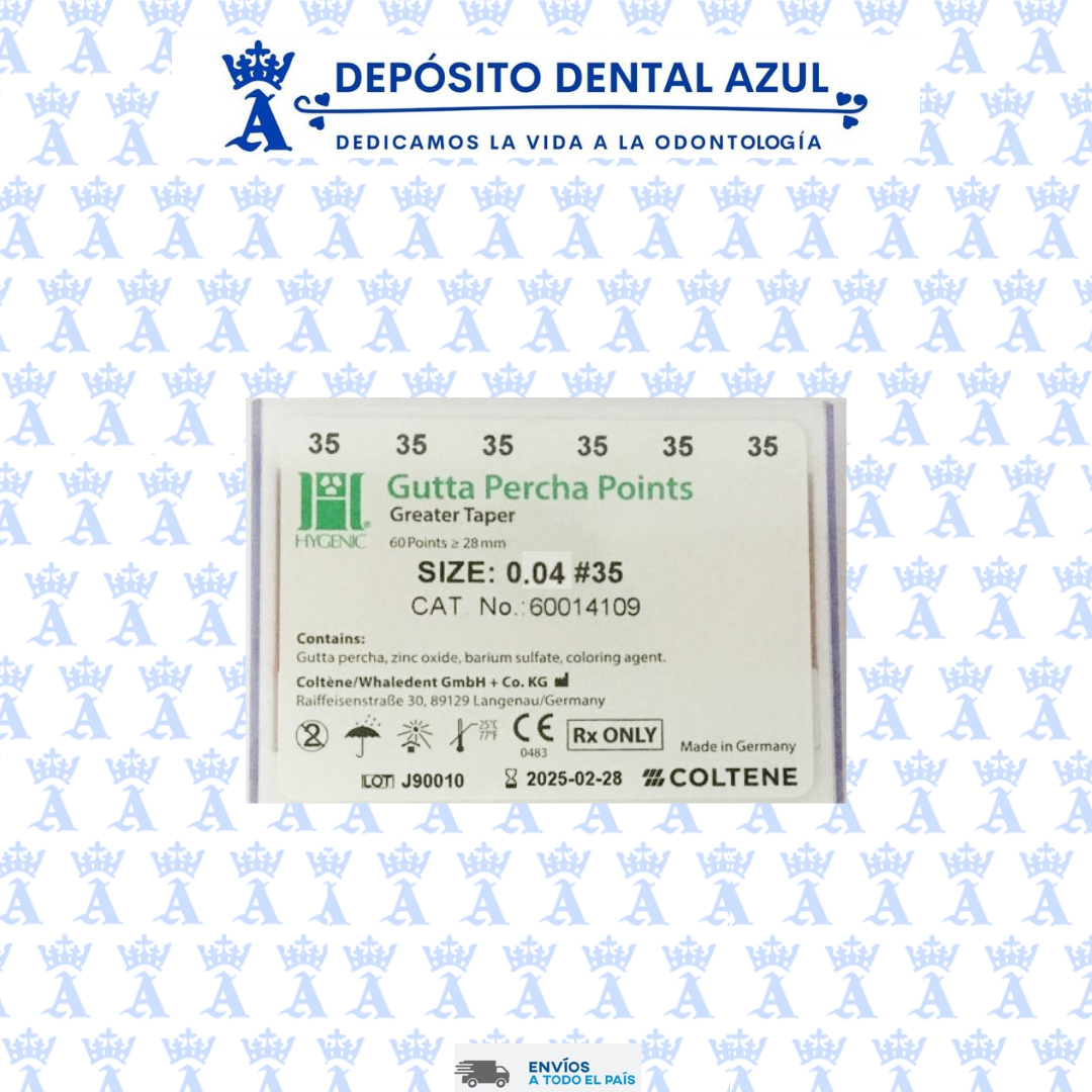 GUTTA PERCHA HYGENIC GT 04 #35 C/60